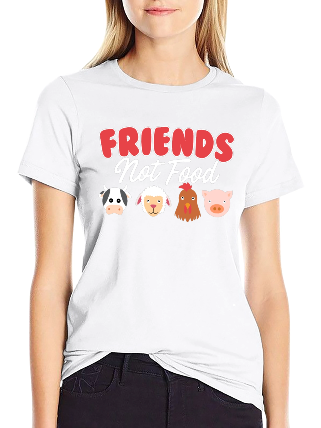 Vegan Friends Not Food T-Shirt