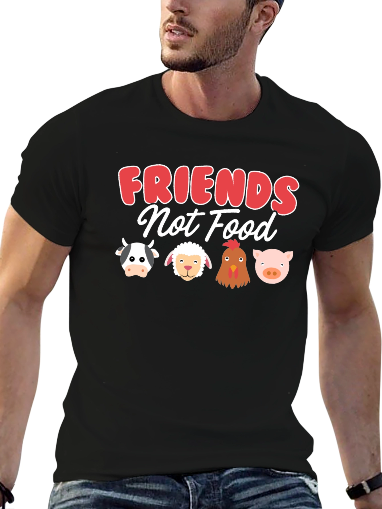 Vegan Friends Not Food T-Shirt