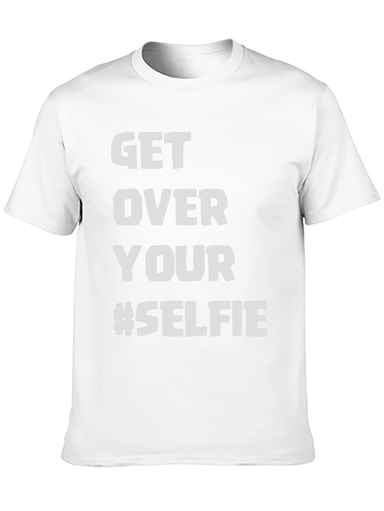 Get Over Your #Selfie Black T-Shirt