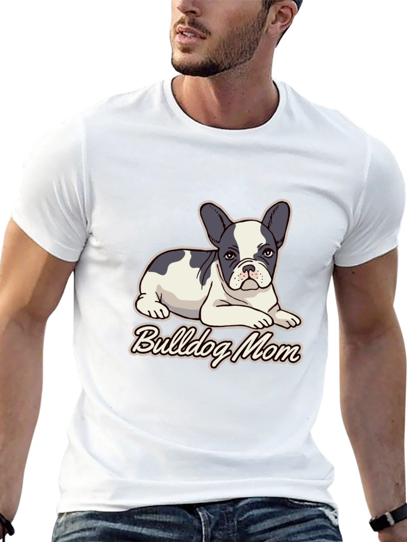 Bulldog Mom Graphic Tee - Cute Dog Lover Shirt