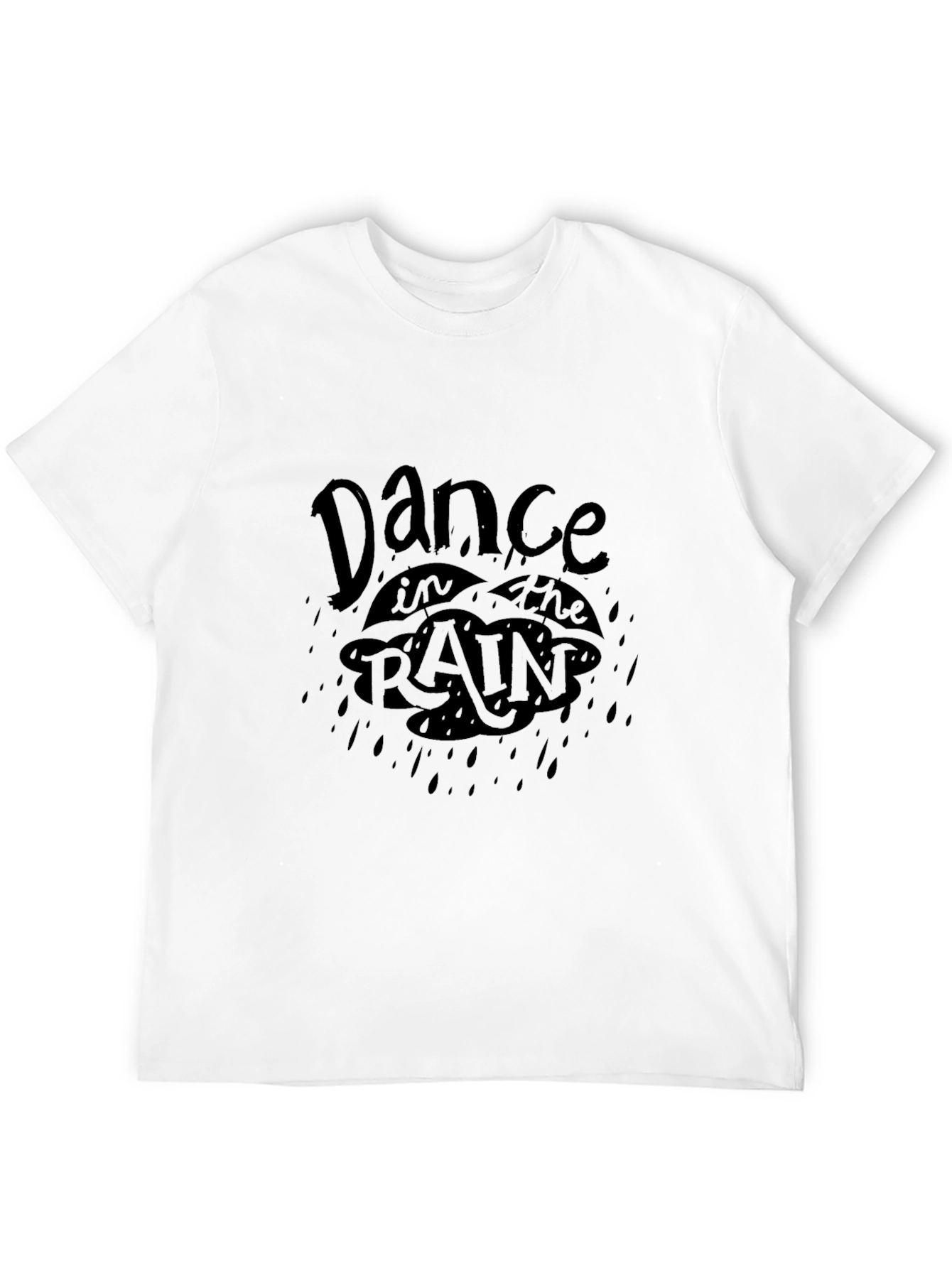Dance in the Rain Black Graphic Tee