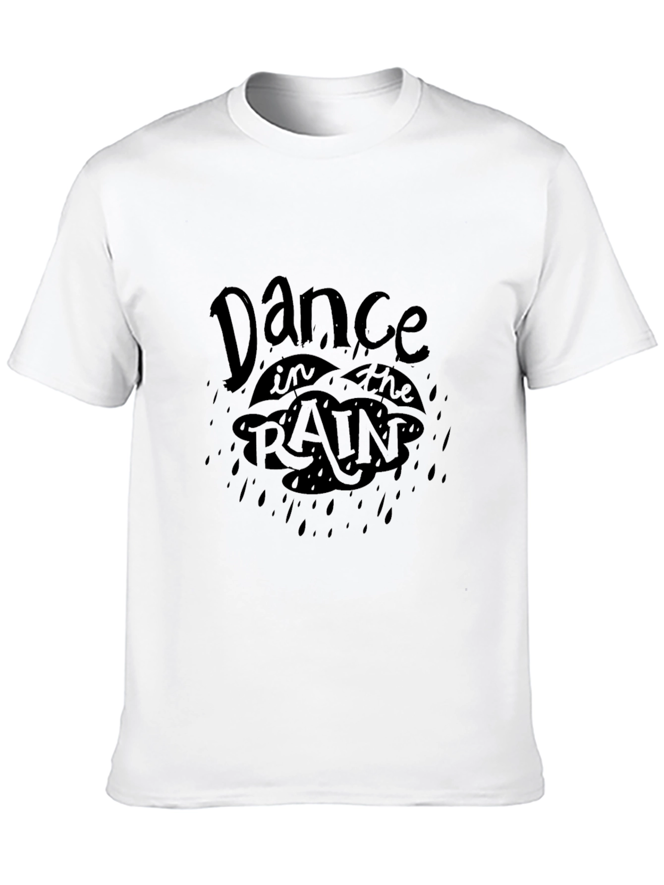 Dance in the Rain Black Graphic Tee