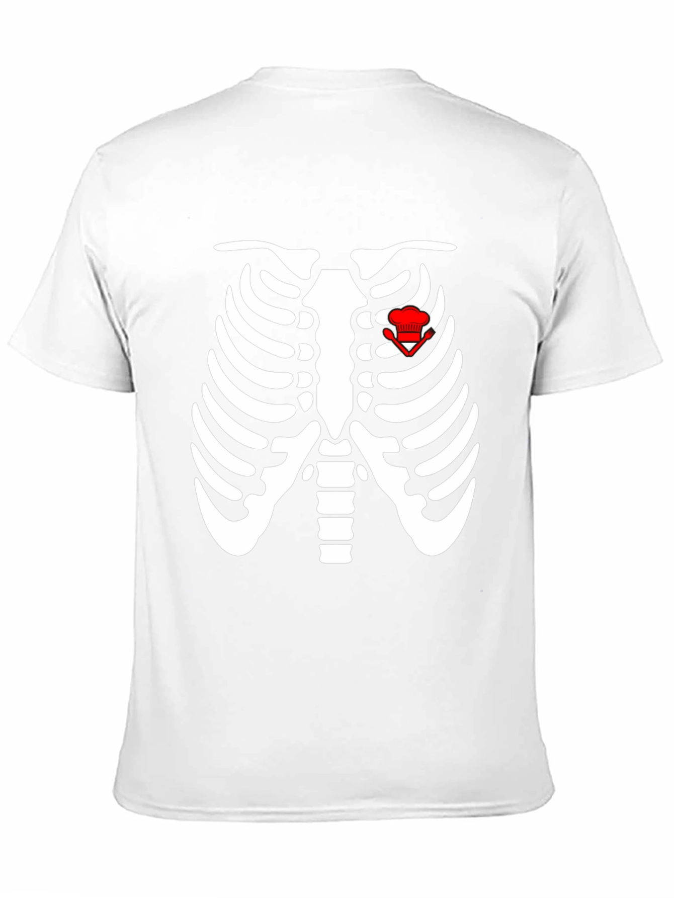 Chef Skeleton Rib Cage Graphic T-Shirt