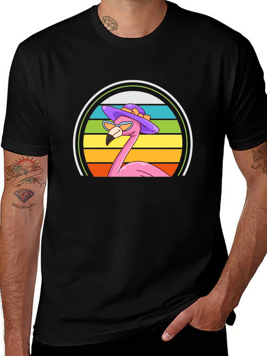 Flamingo Sunset Graphic Tee
