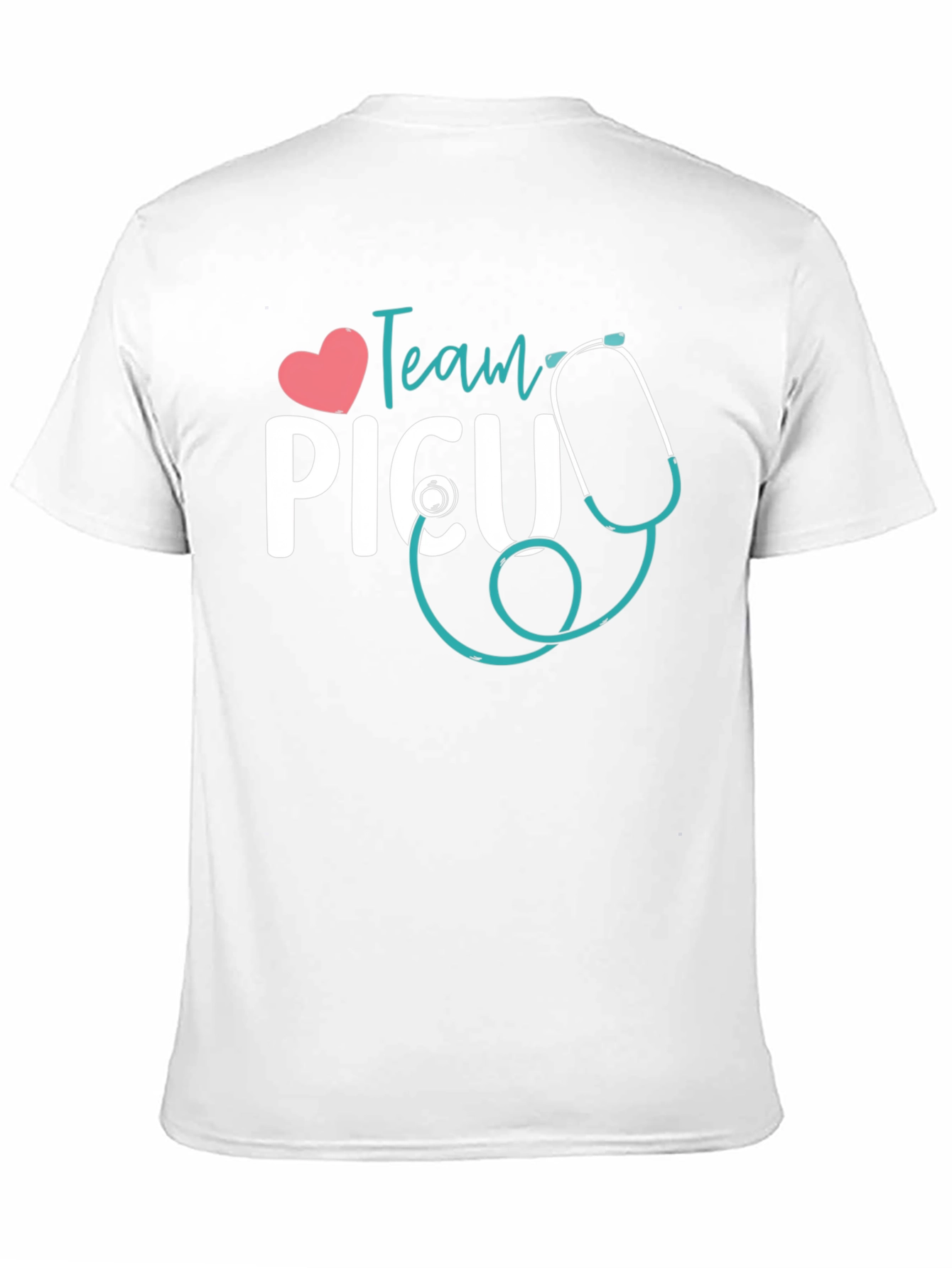 Team PICU Stethoscope Graphic T-Shirt