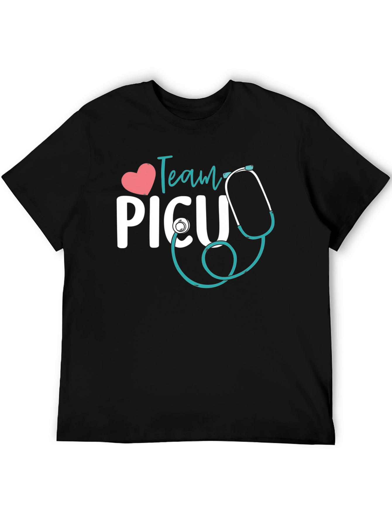 Team PICU Stethoscope Graphic T-Shirt