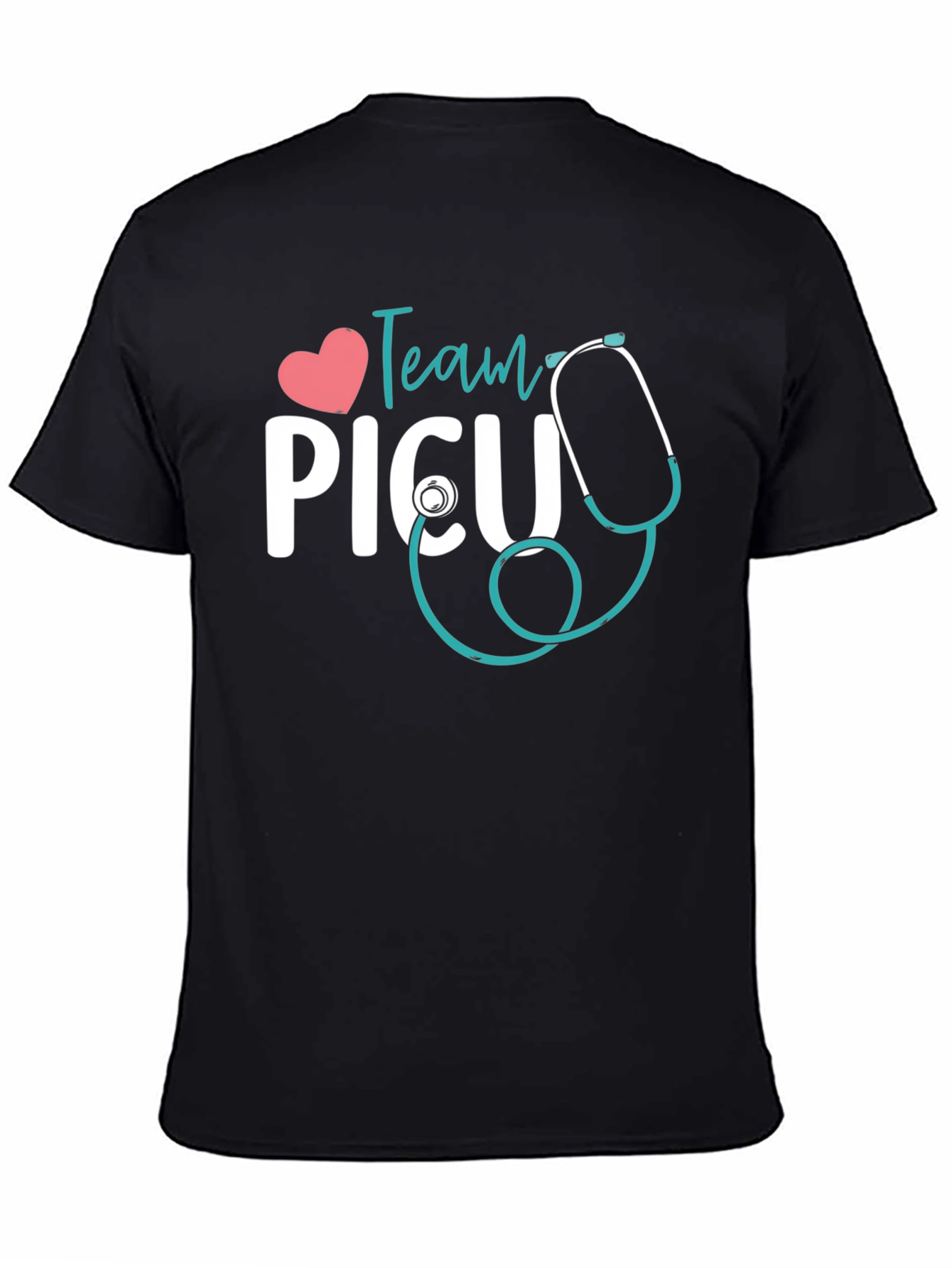 Team PICU Stethoscope Graphic T-Shirt