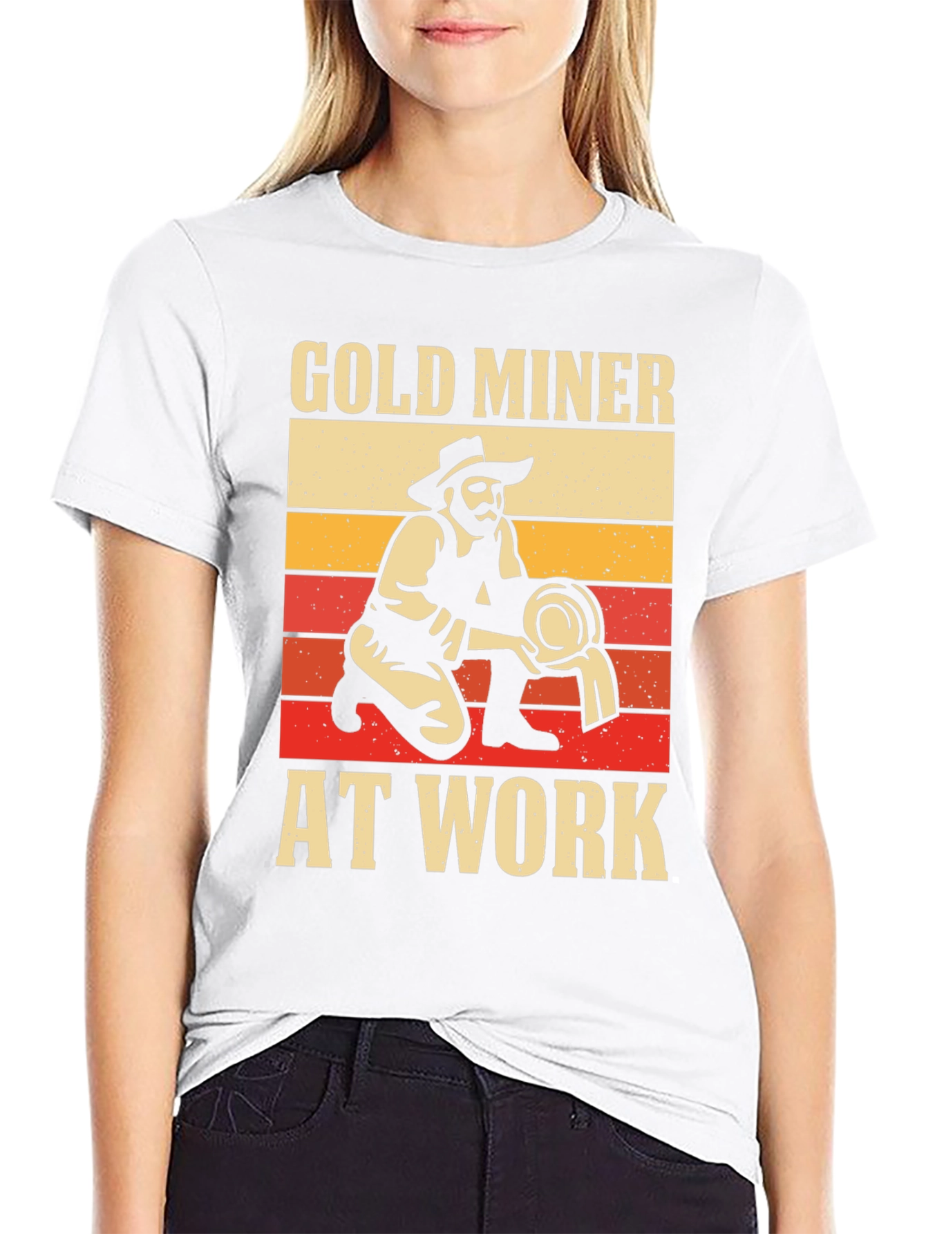 Gold Miner at Work Graphic Tee