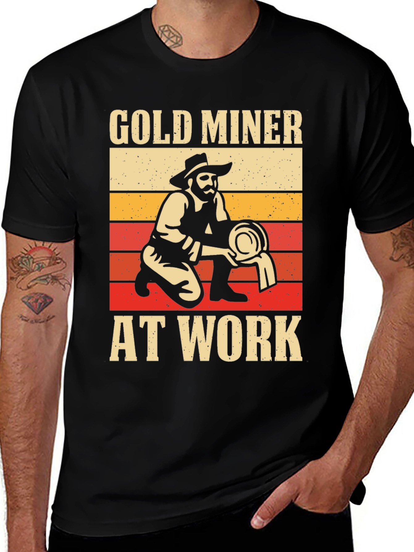 Gold Miner at Work Graphic Tee