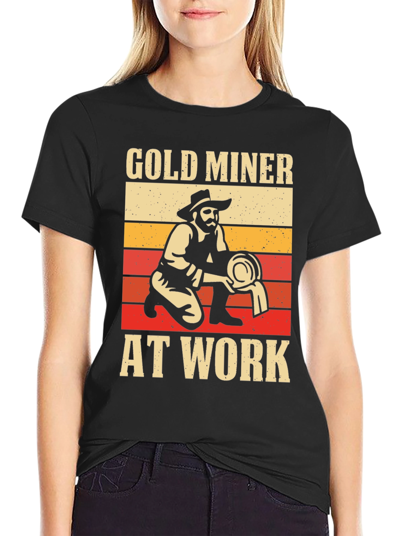 Gold Miner at Work Graphic Tee