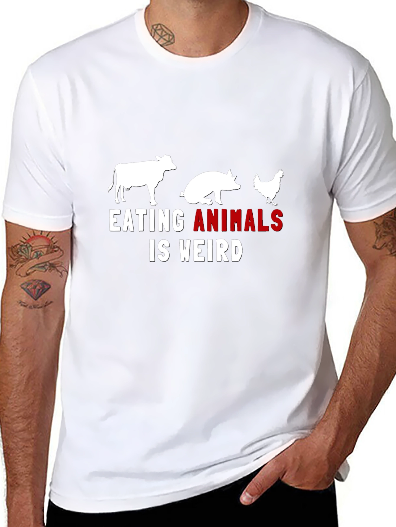 Eating Animals is Weird Graphic Tee