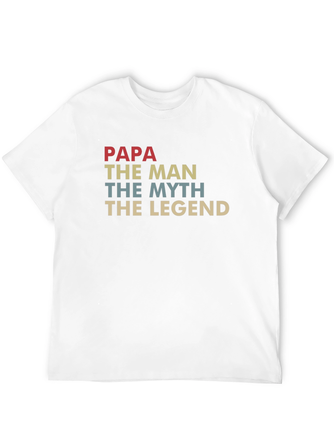 Papa The Man Myth Legend Graphic T-Shirt