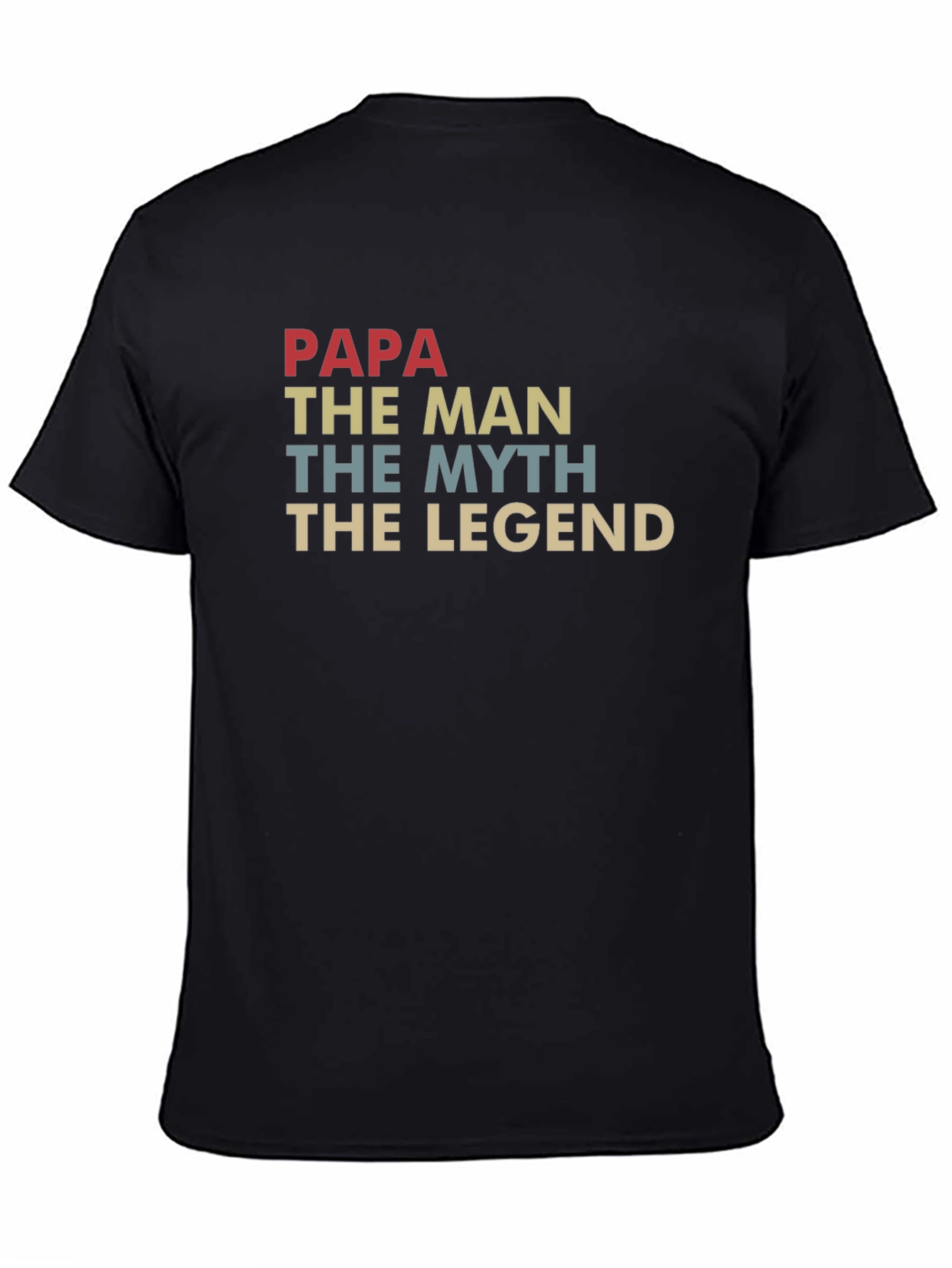 Papa The Man Myth Legend Graphic T-Shirt