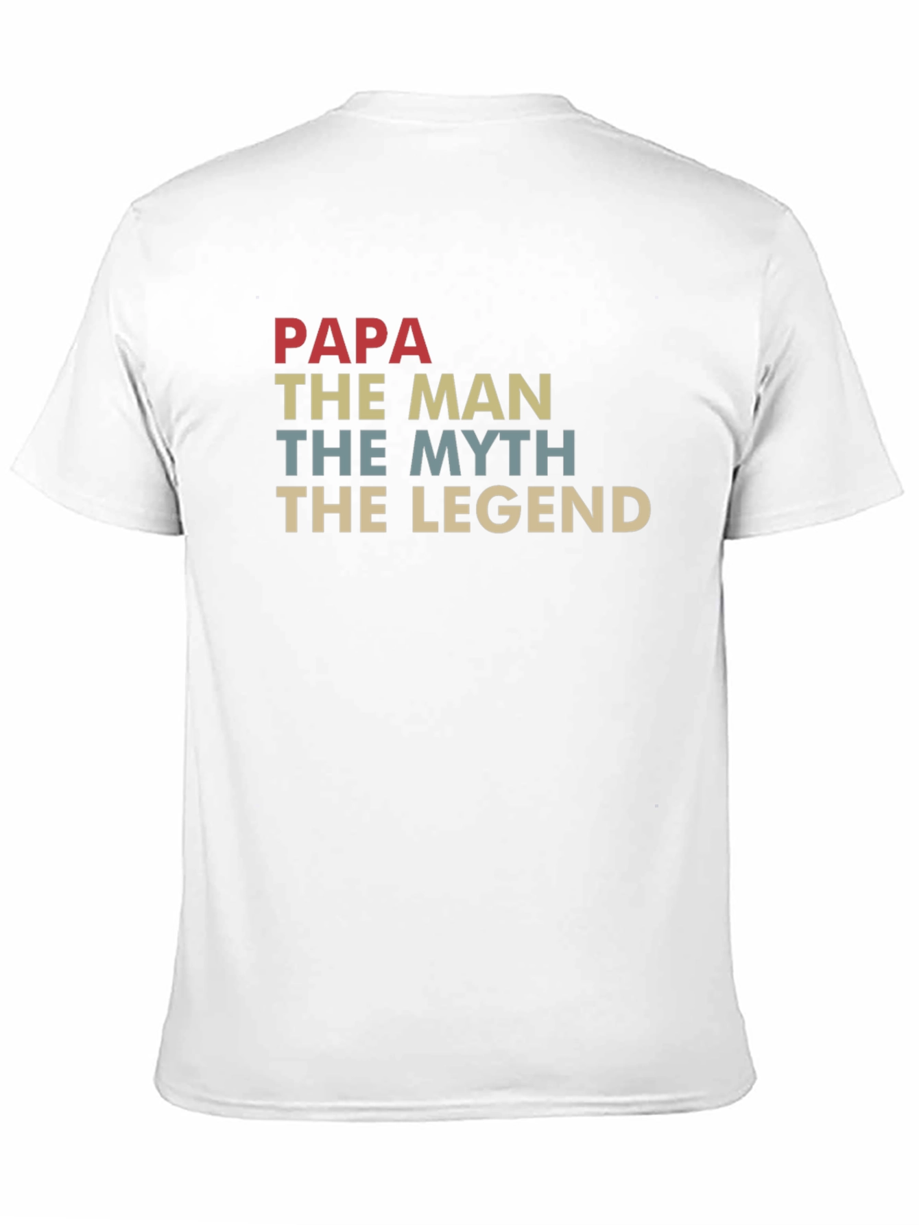 Papa The Man Myth Legend Graphic T-Shirt