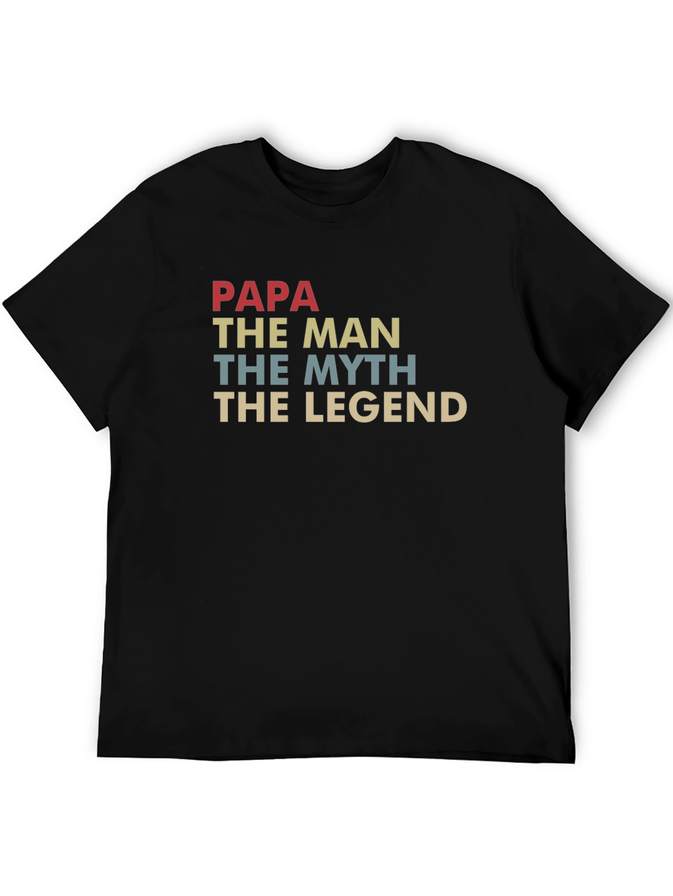 Papa The Man Myth Legend Graphic T-Shirt