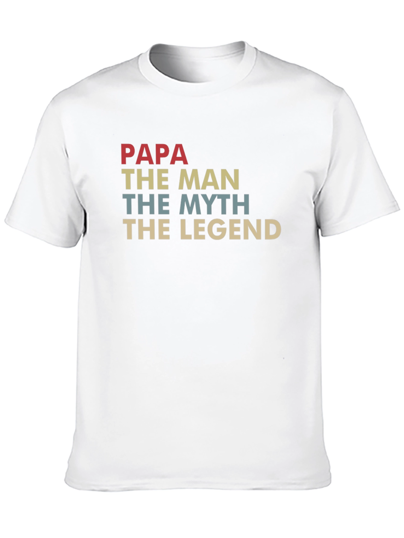 Papa The Man Myth Legend Graphic T-Shirt