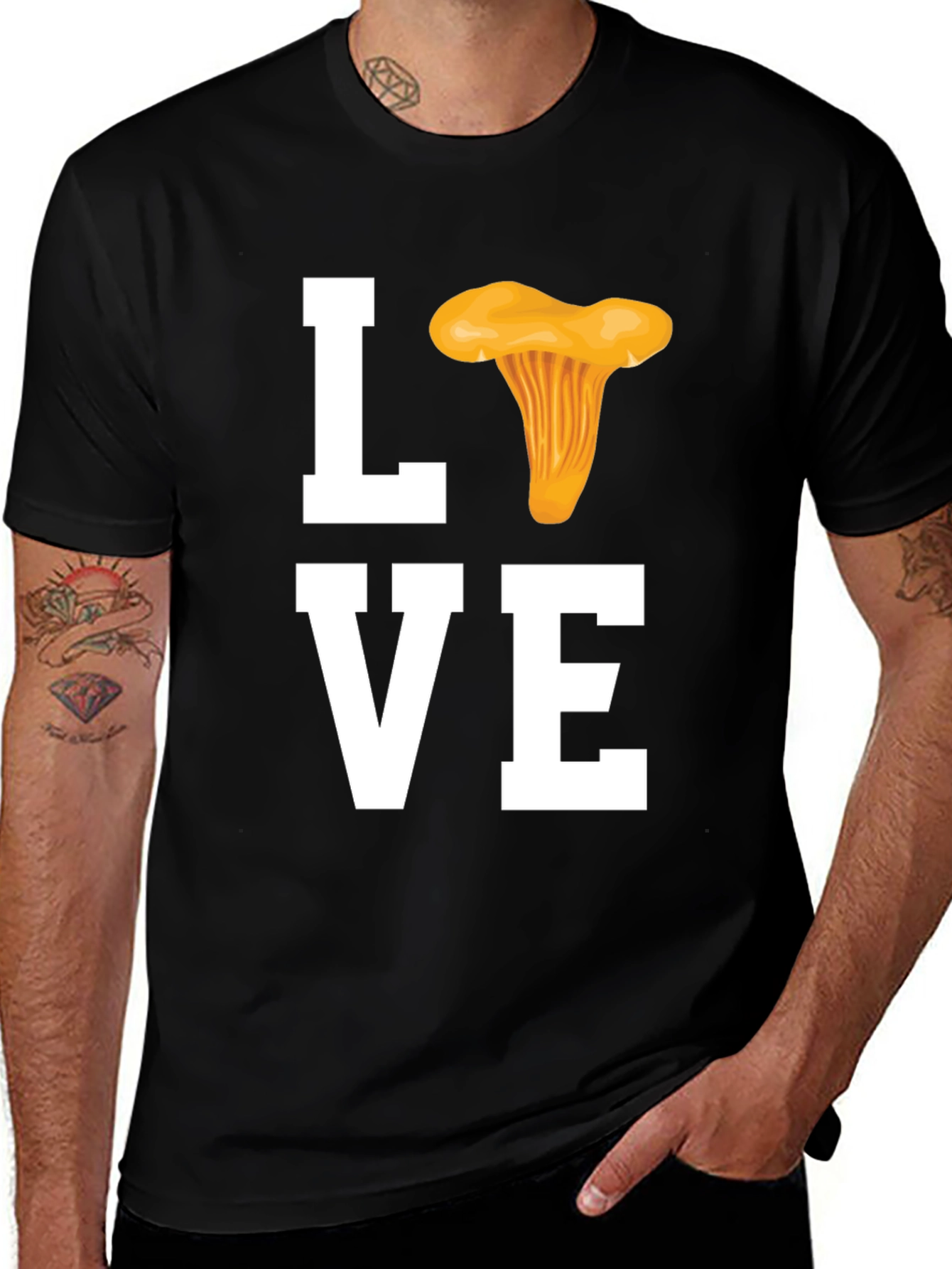 Mushroom Lover T-Shirt - Chanterelle Design