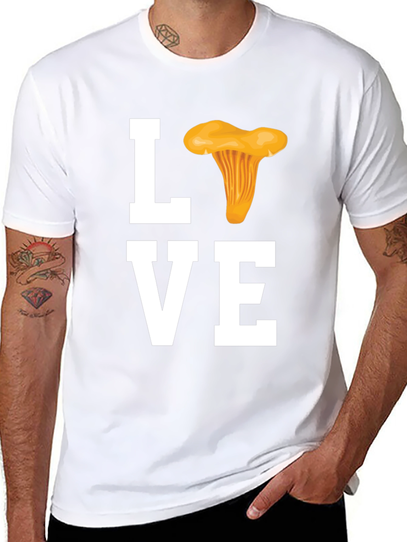 Mushroom Lover T-Shirt - Chanterelle Design