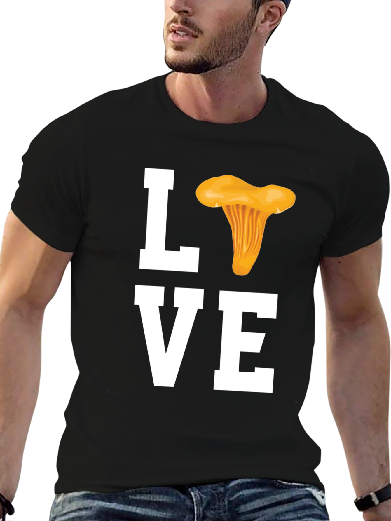 Mushroom Lover T-Shirt - Chanterelle Design