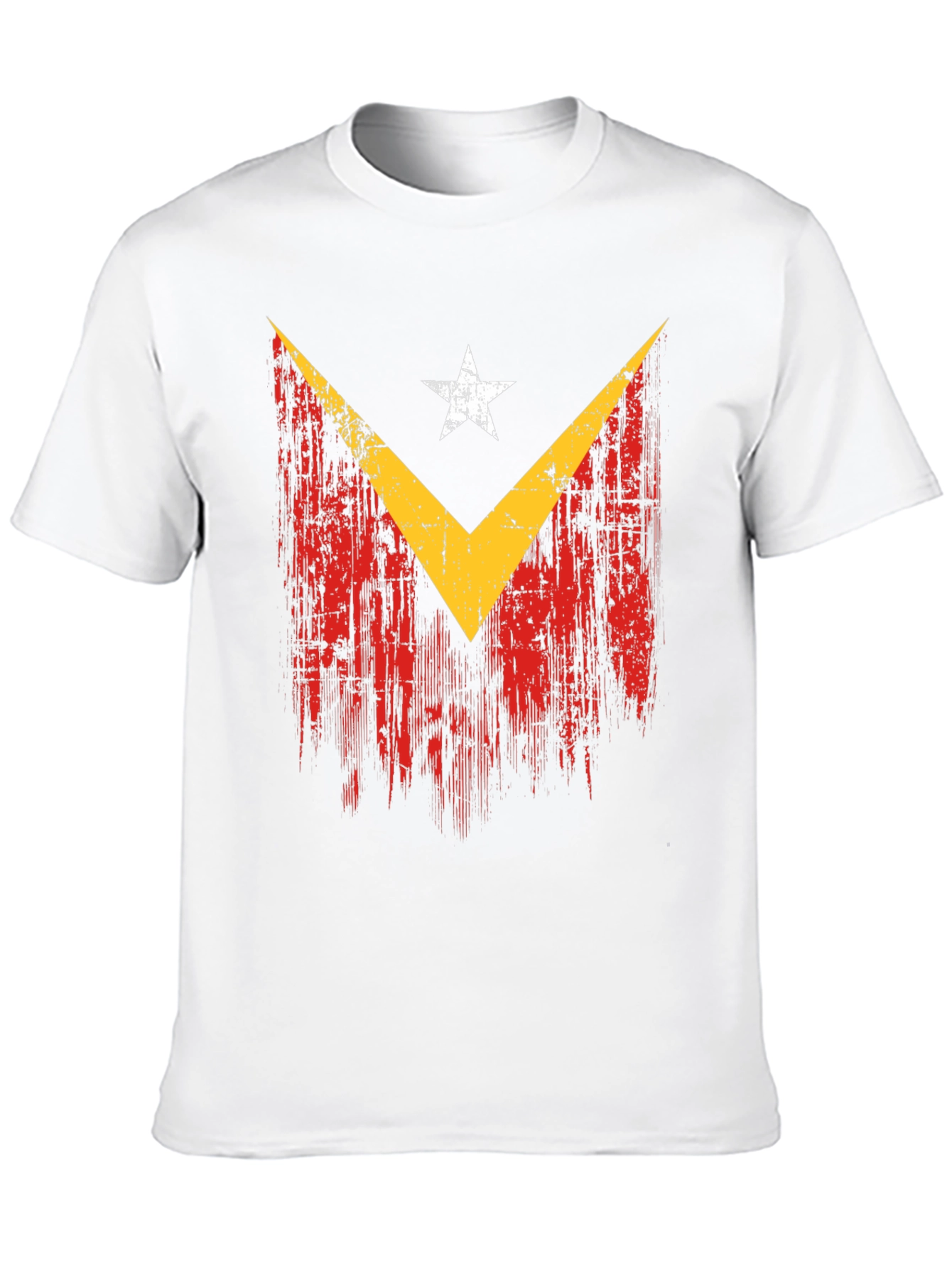 East Timor Flag Distressed Graphic T-Shirt