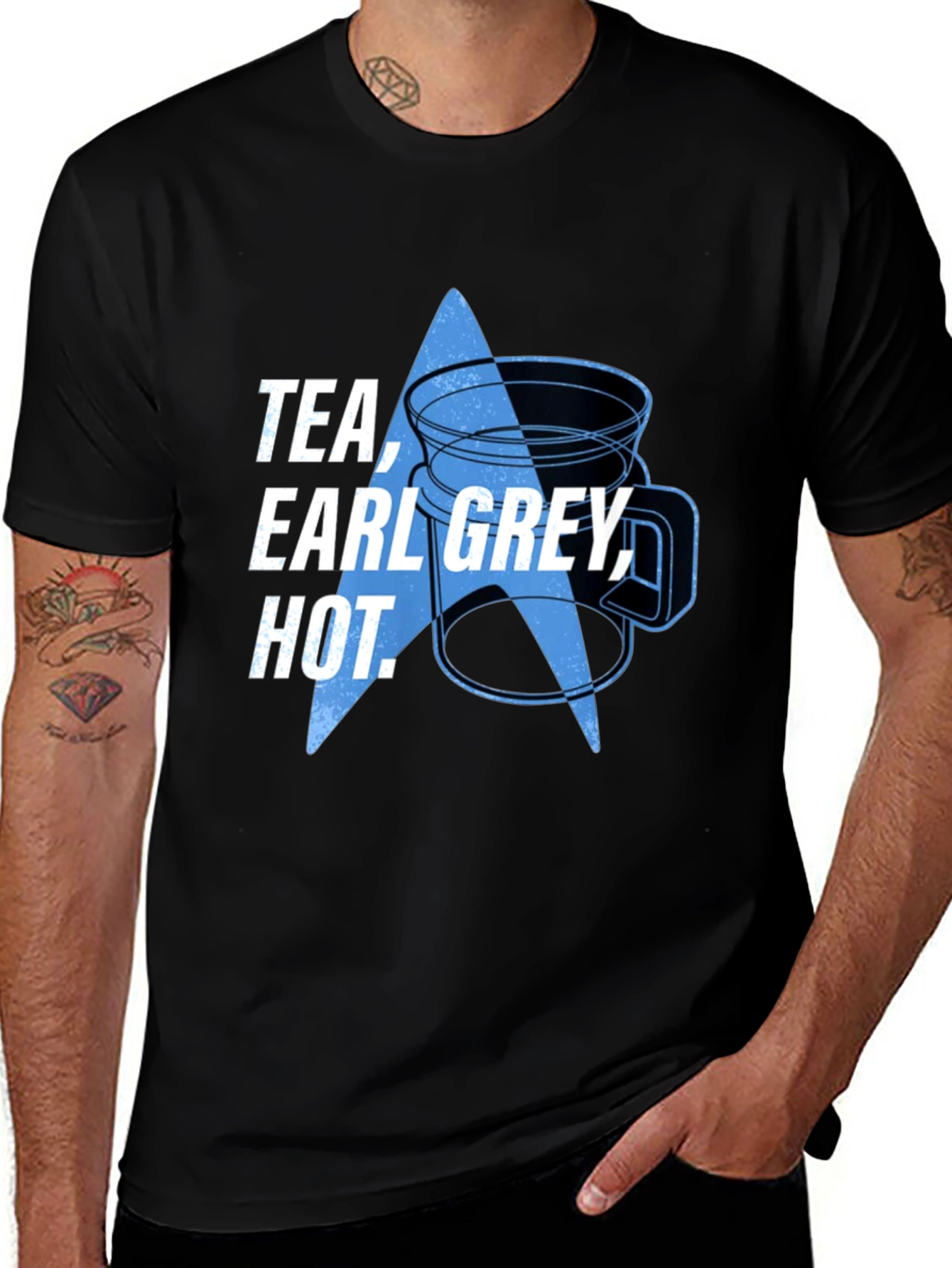 Tea Earl Grey Hot - Black T-Shirt