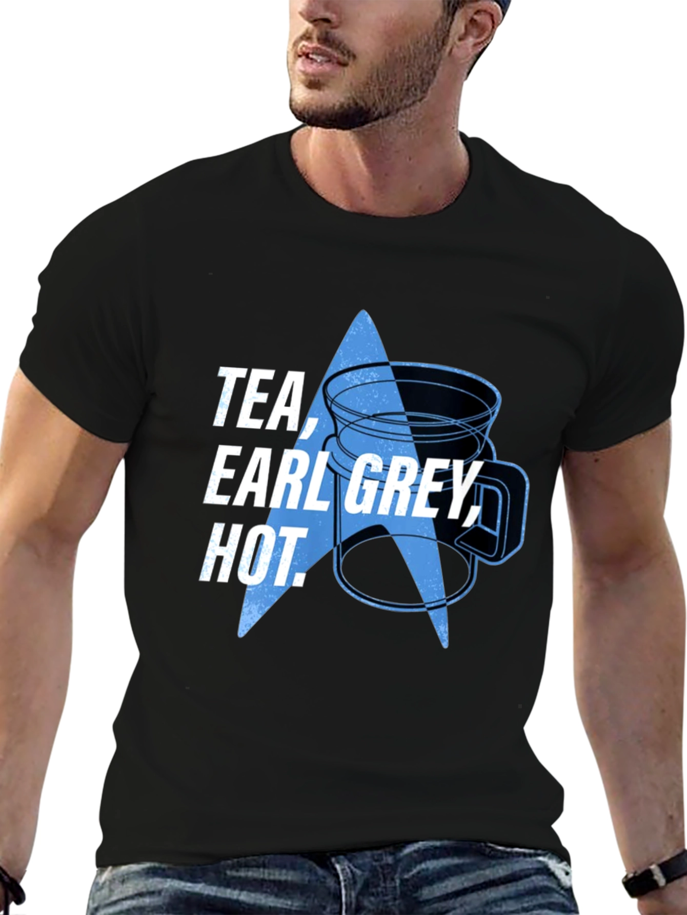 Tea Earl Grey Hot - Black T-Shirt