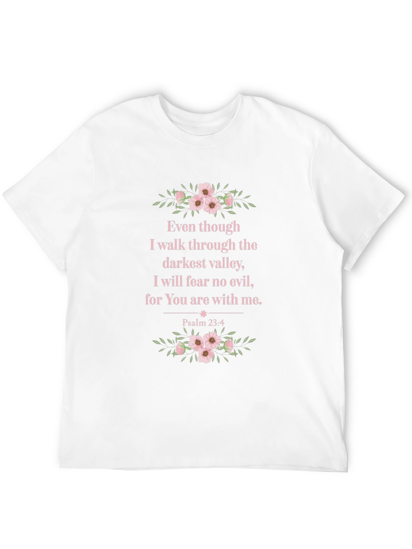 Faith-Inspired T-Shirt: Psalm 23:4 Design