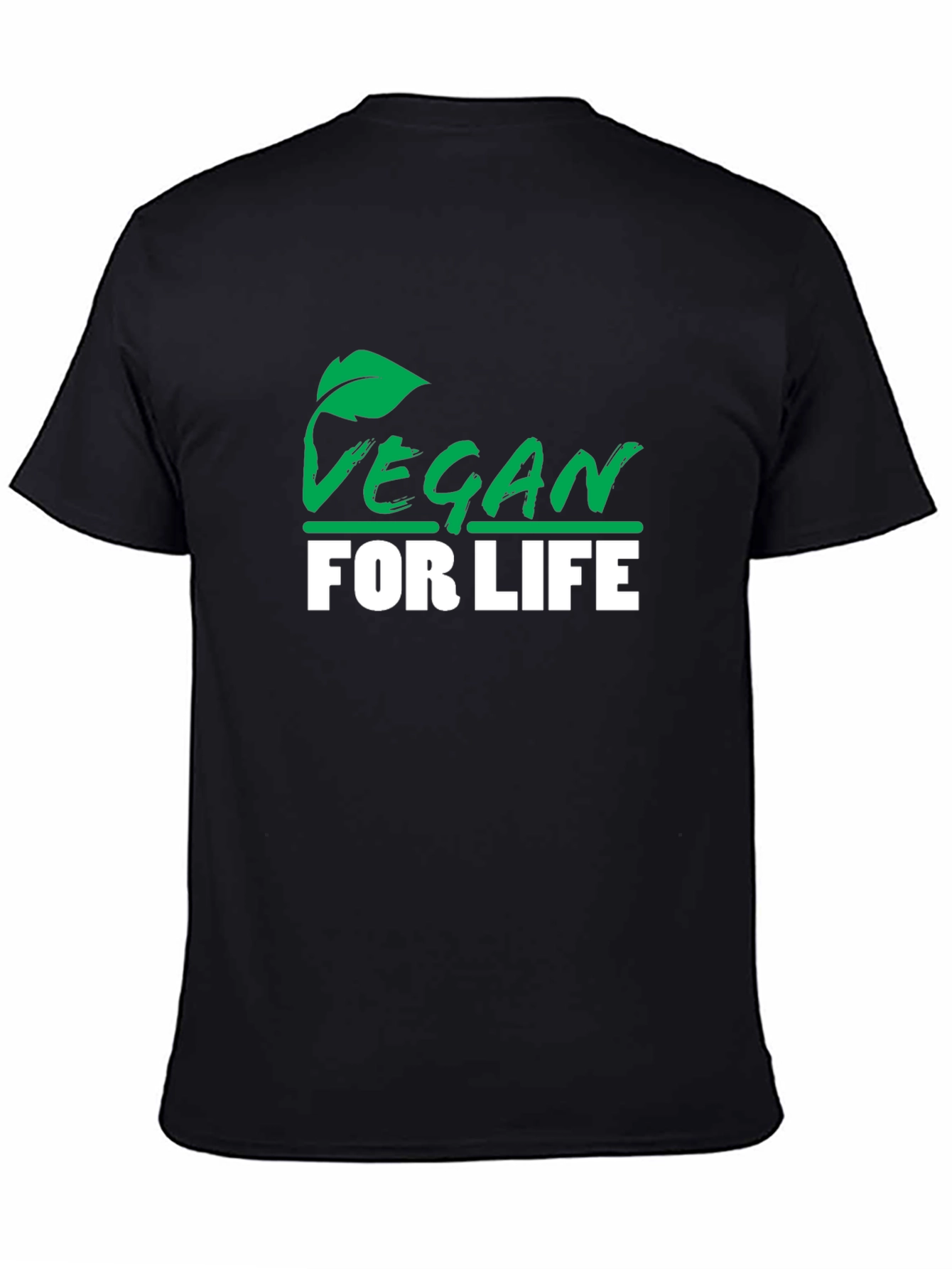 Vegan for Life Black T-Shirt