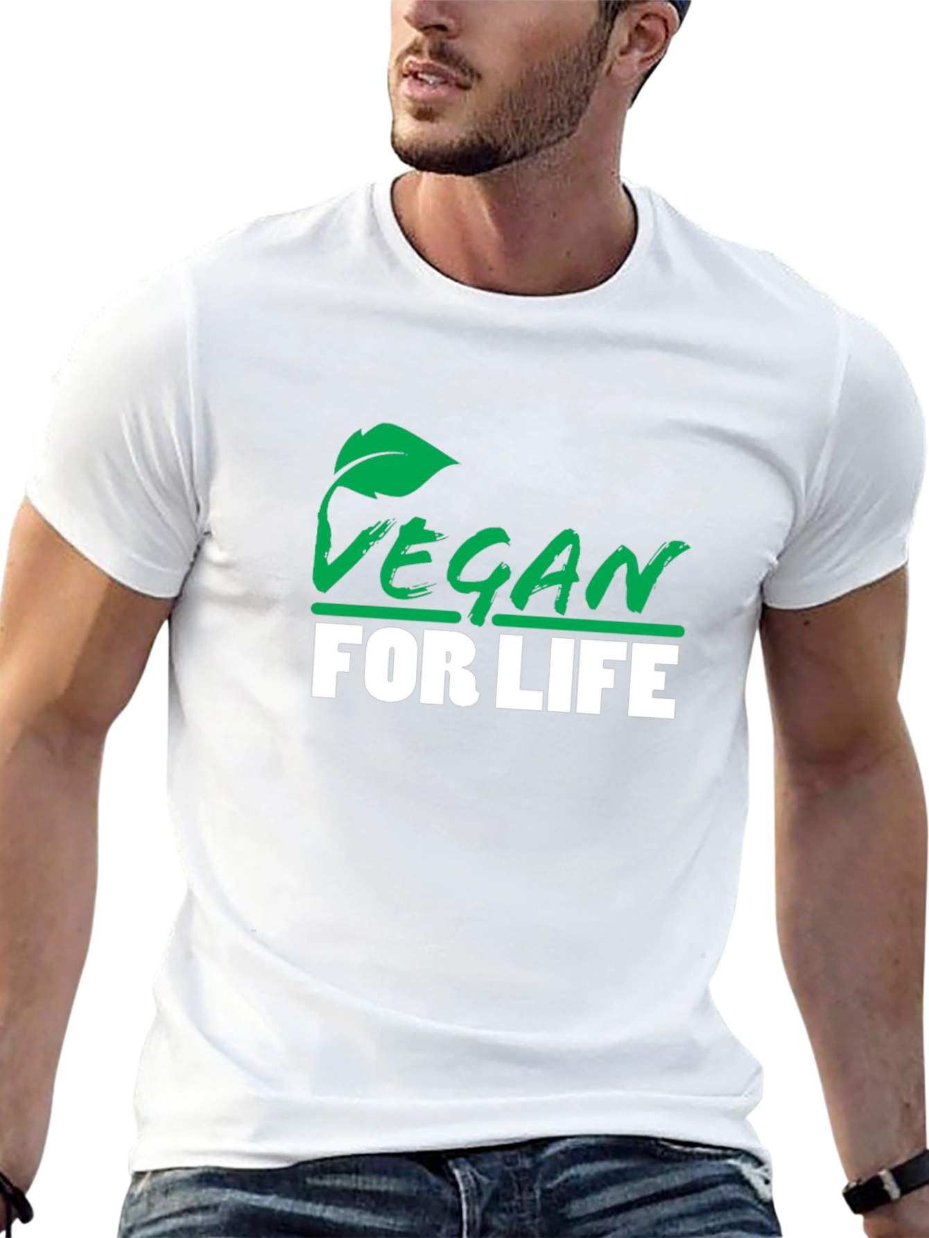 Vegan for Life Black T-Shirt
