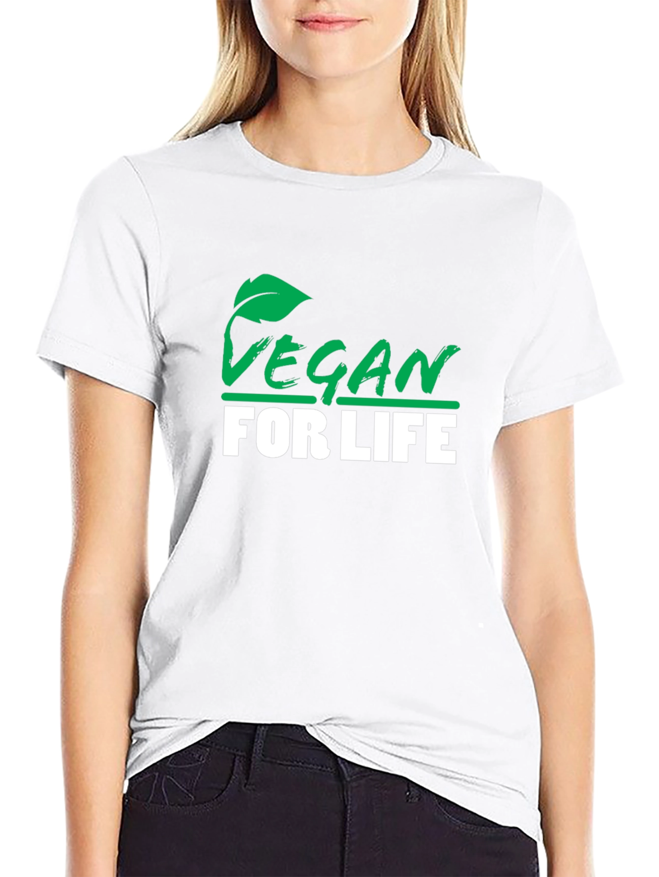 Vegan for Life Black T-Shirt