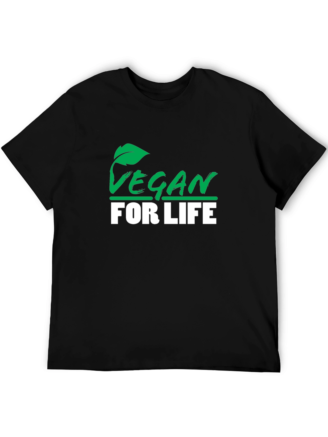 Vegan for Life Black T-Shirt