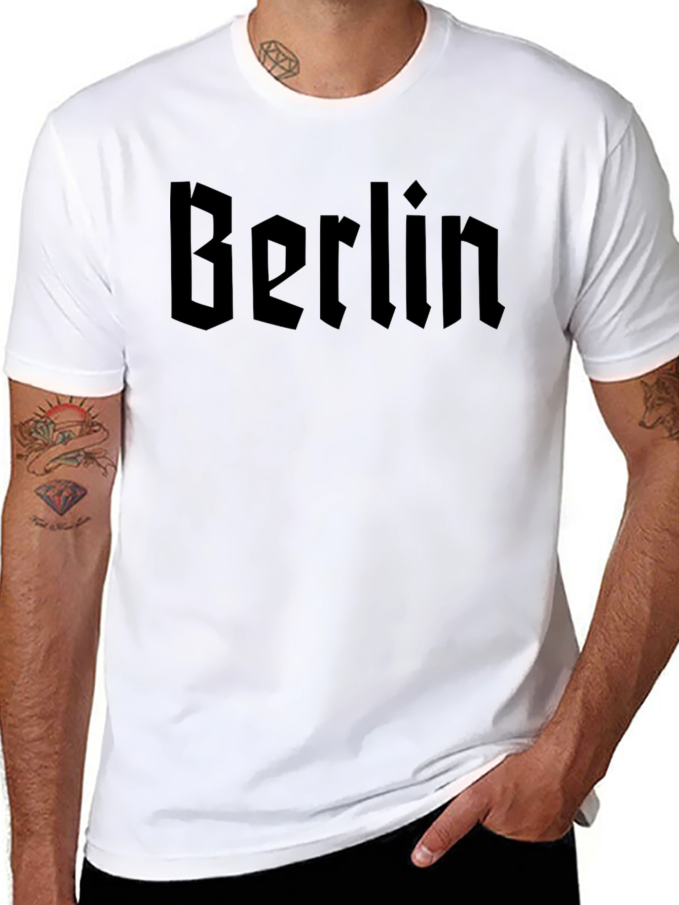 Berlin Gothic Style Black T-Shirt