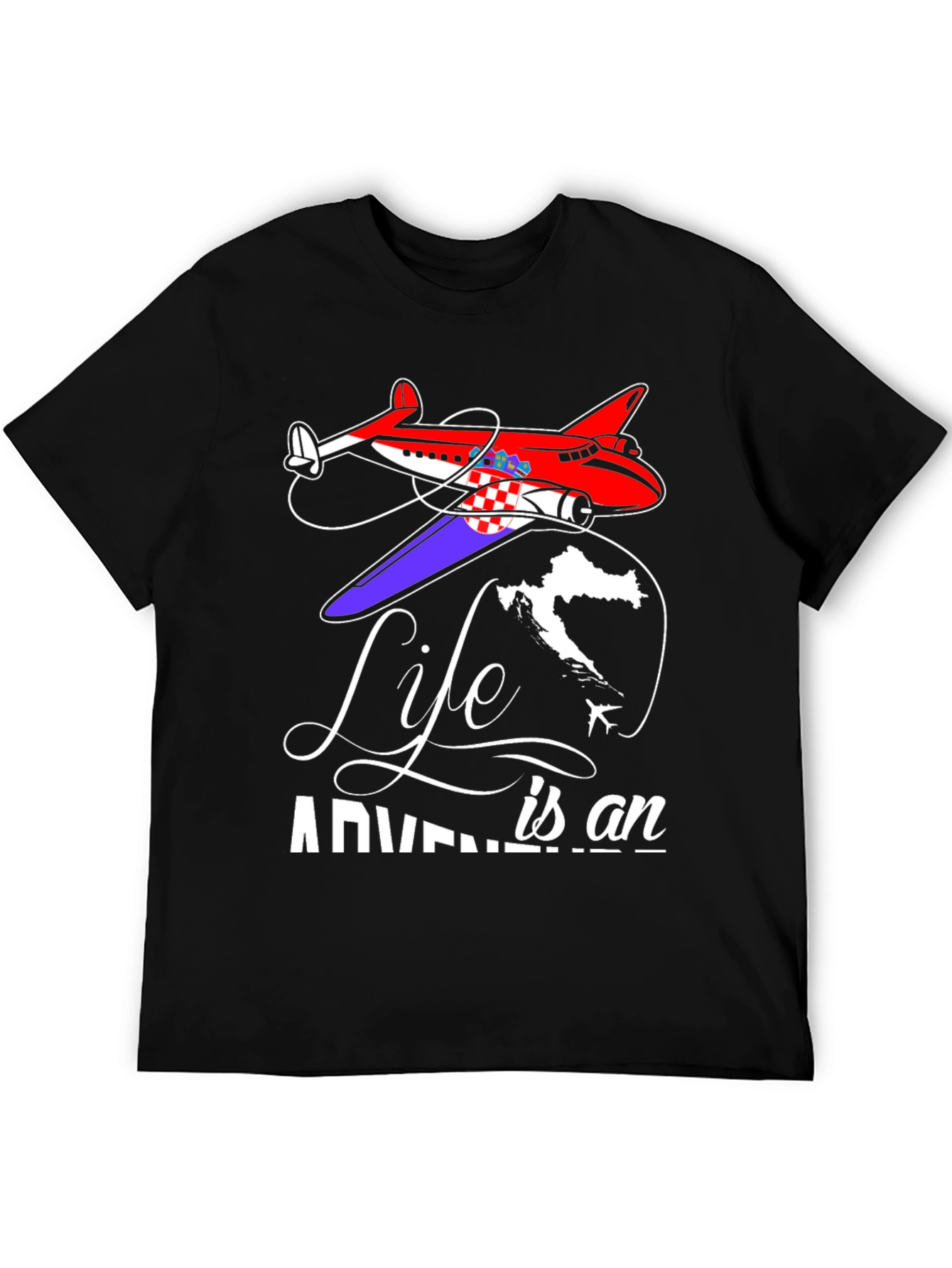 Life is an Adventure Airplane T-Shirt