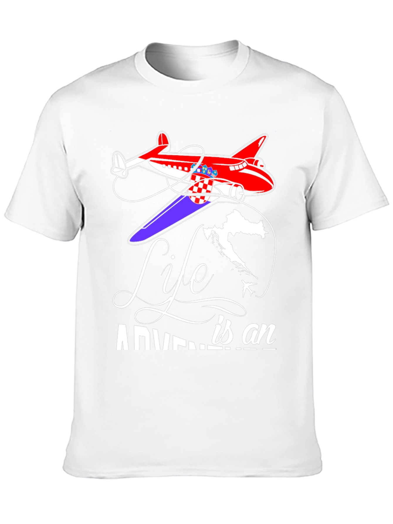 Life is an Adventure Airplane T-Shirt