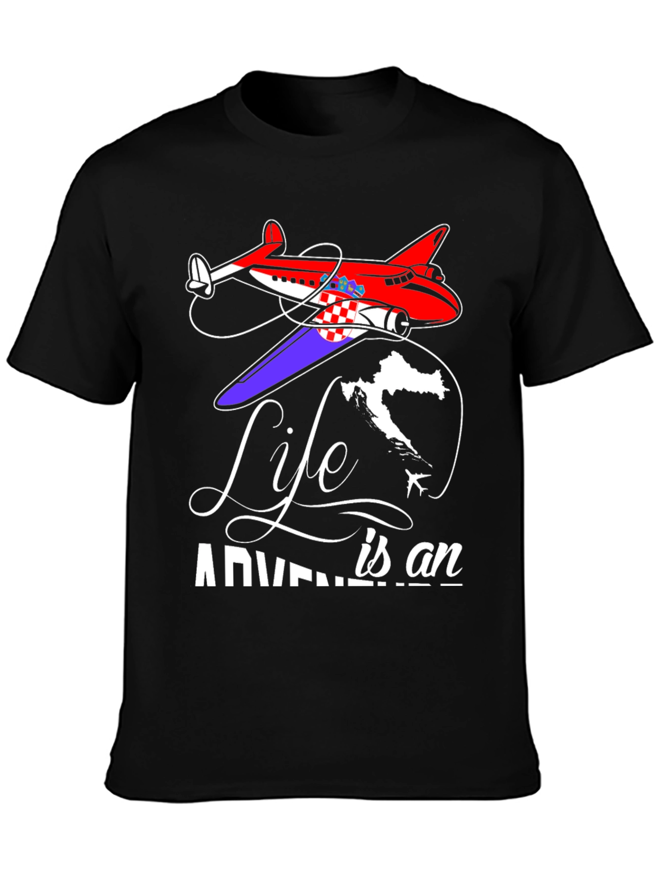 Life is an Adventure Airplane T-Shirt