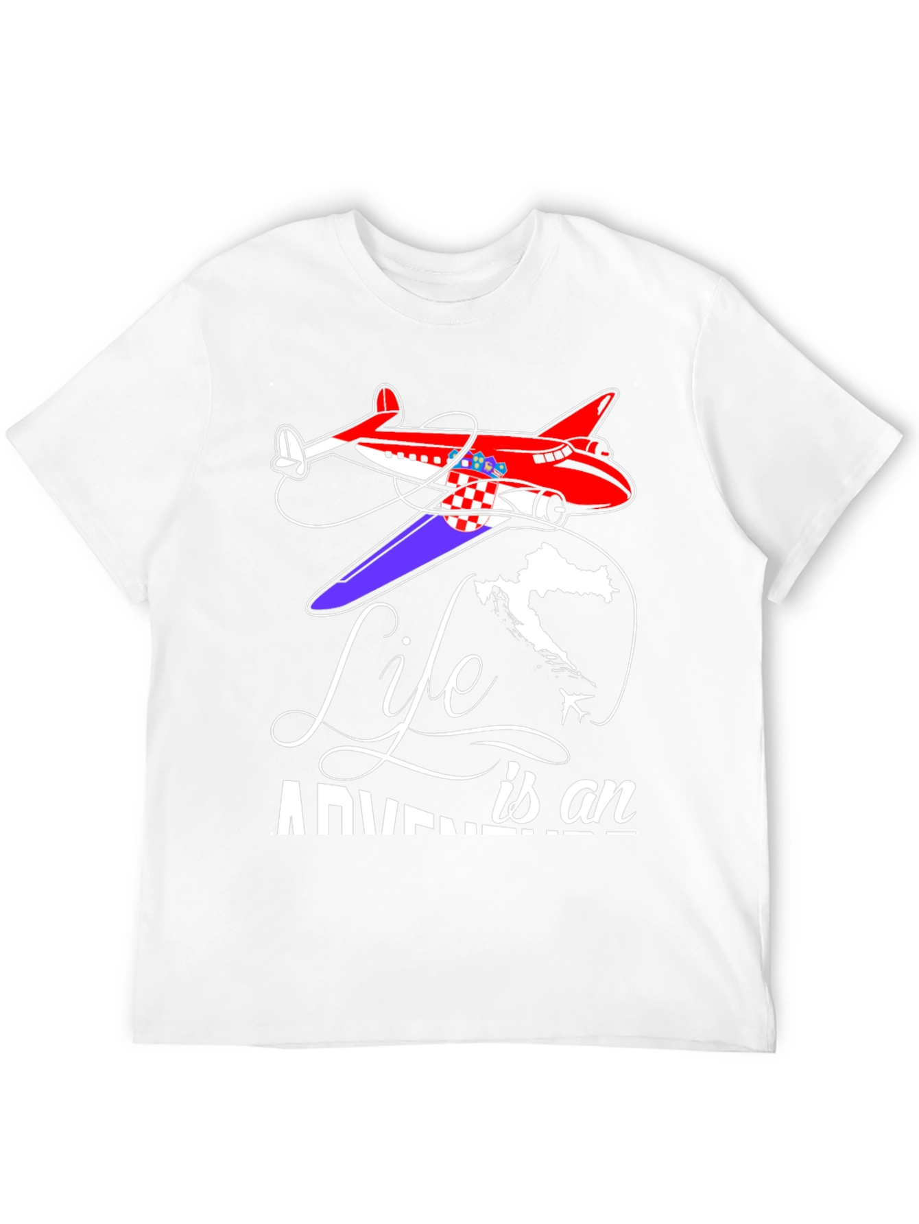 Life is an Adventure Airplane T-Shirt