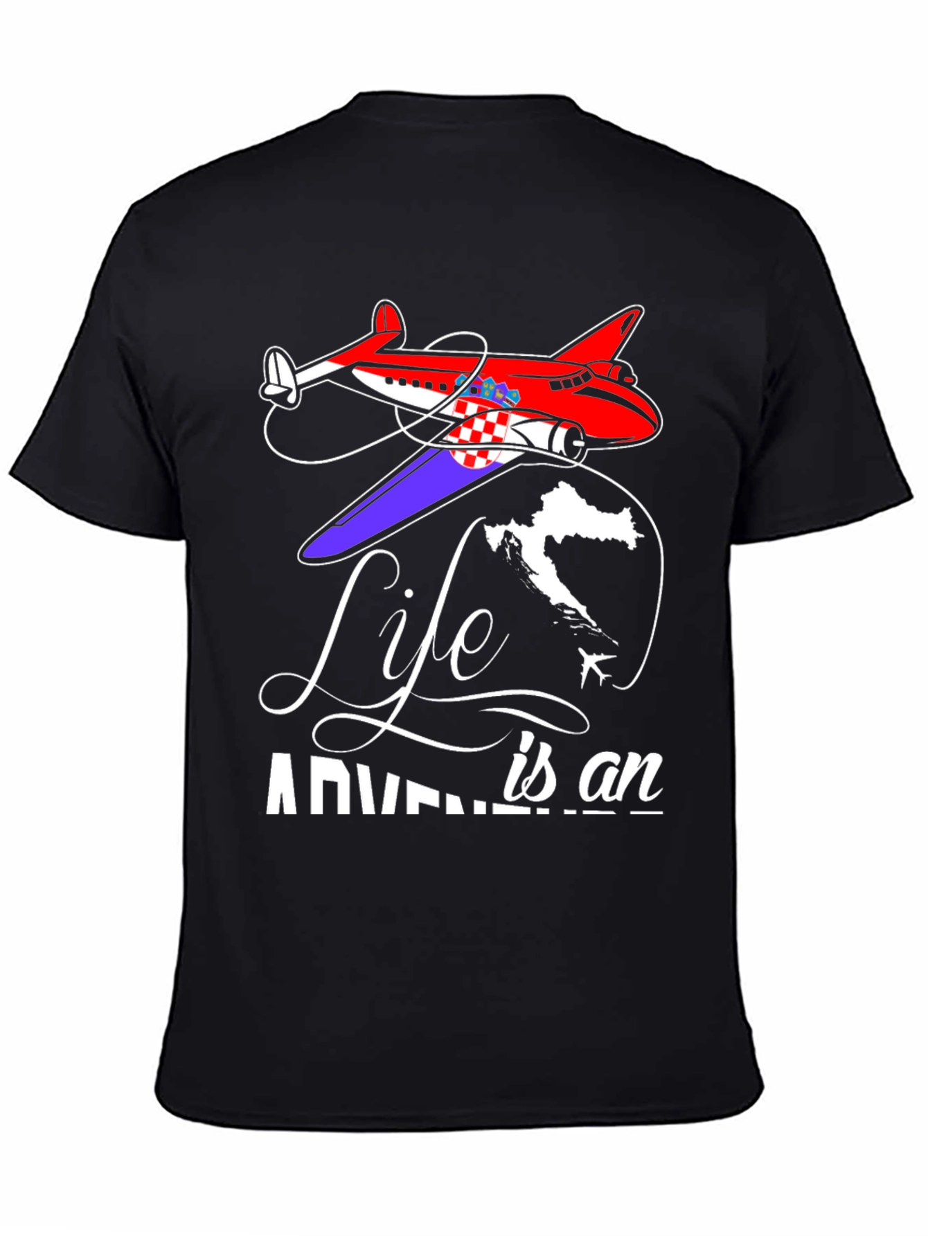 Life is an Adventure Airplane T-Shirt