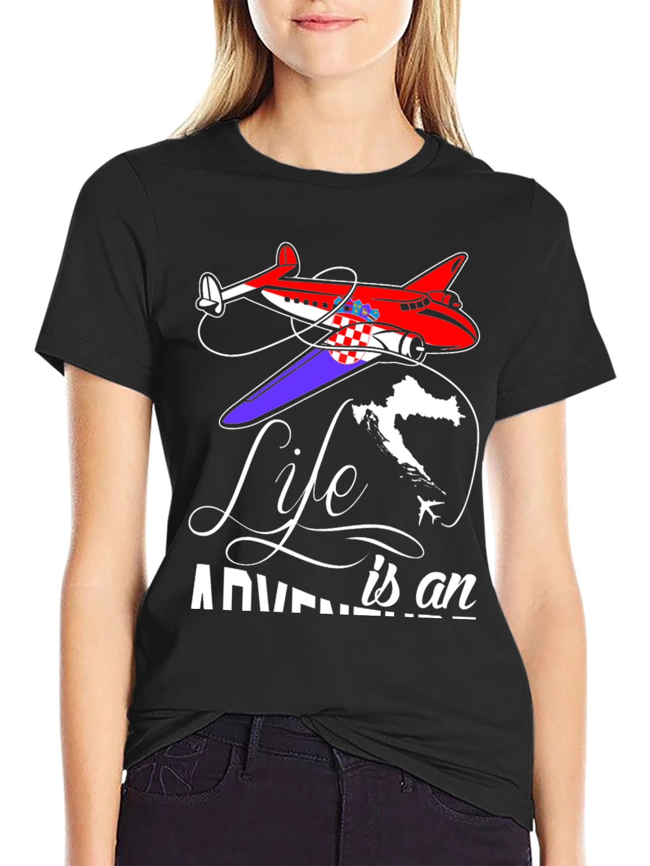 Life is an Adventure Airplane T-Shirt