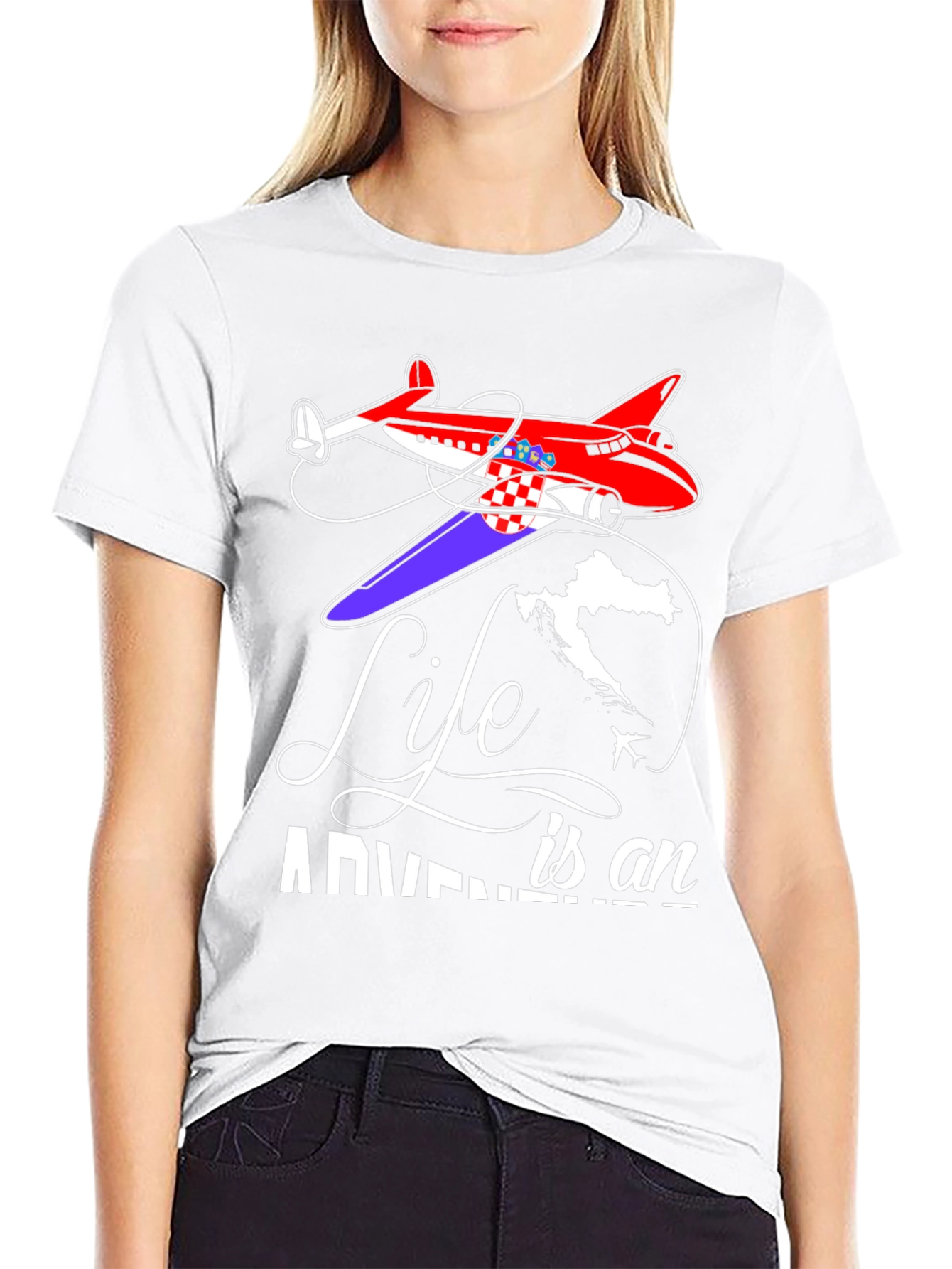 Life is an Adventure Airplane T-Shirt