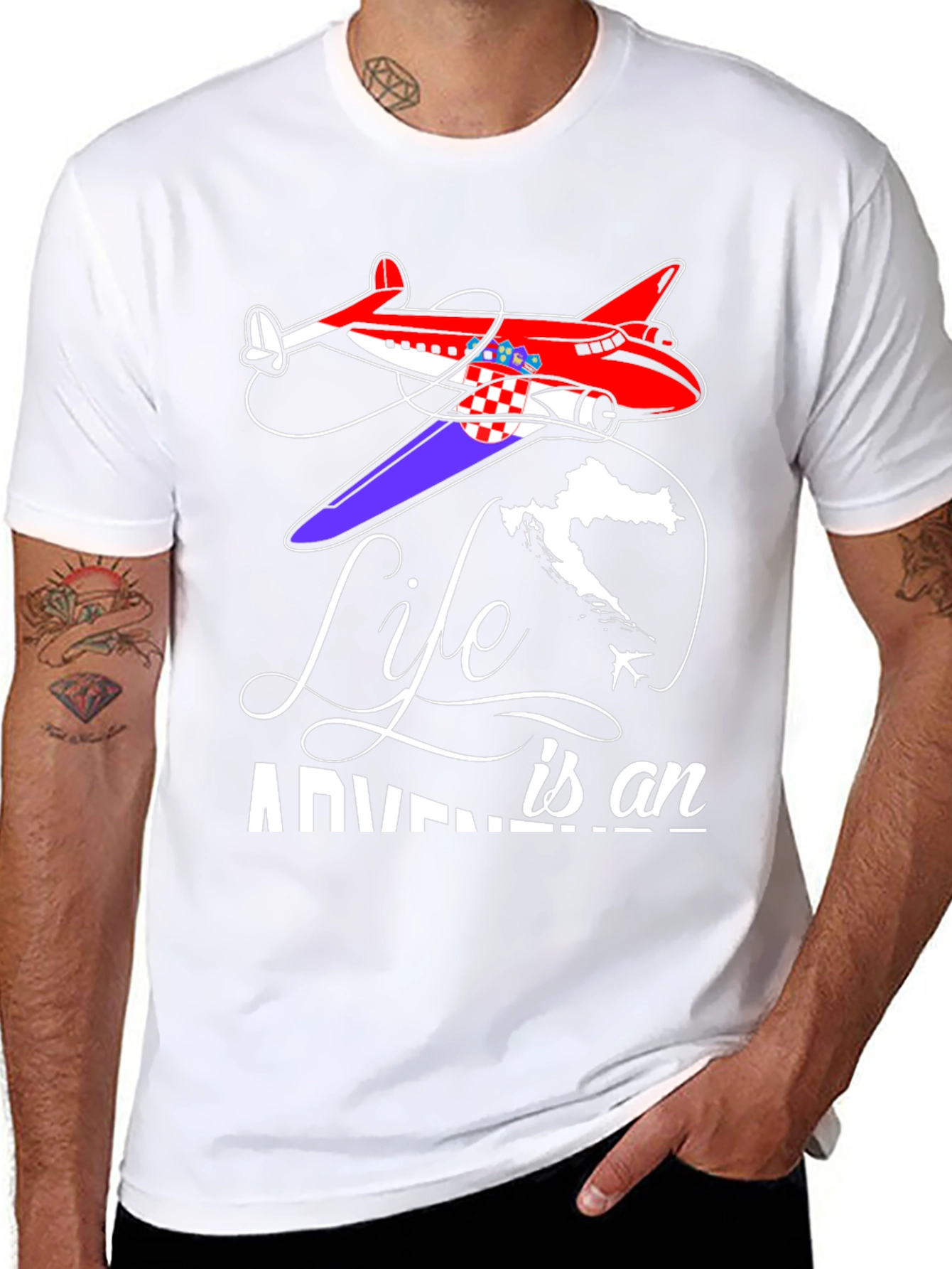 Life is an Adventure Airplane T-Shirt