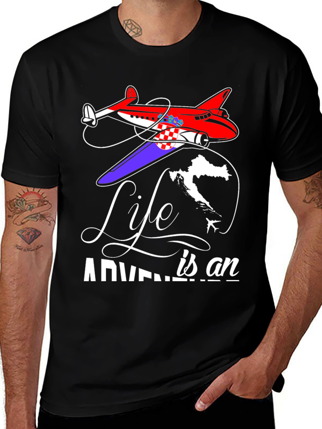 Life is an Adventure Airplane T-Shirt