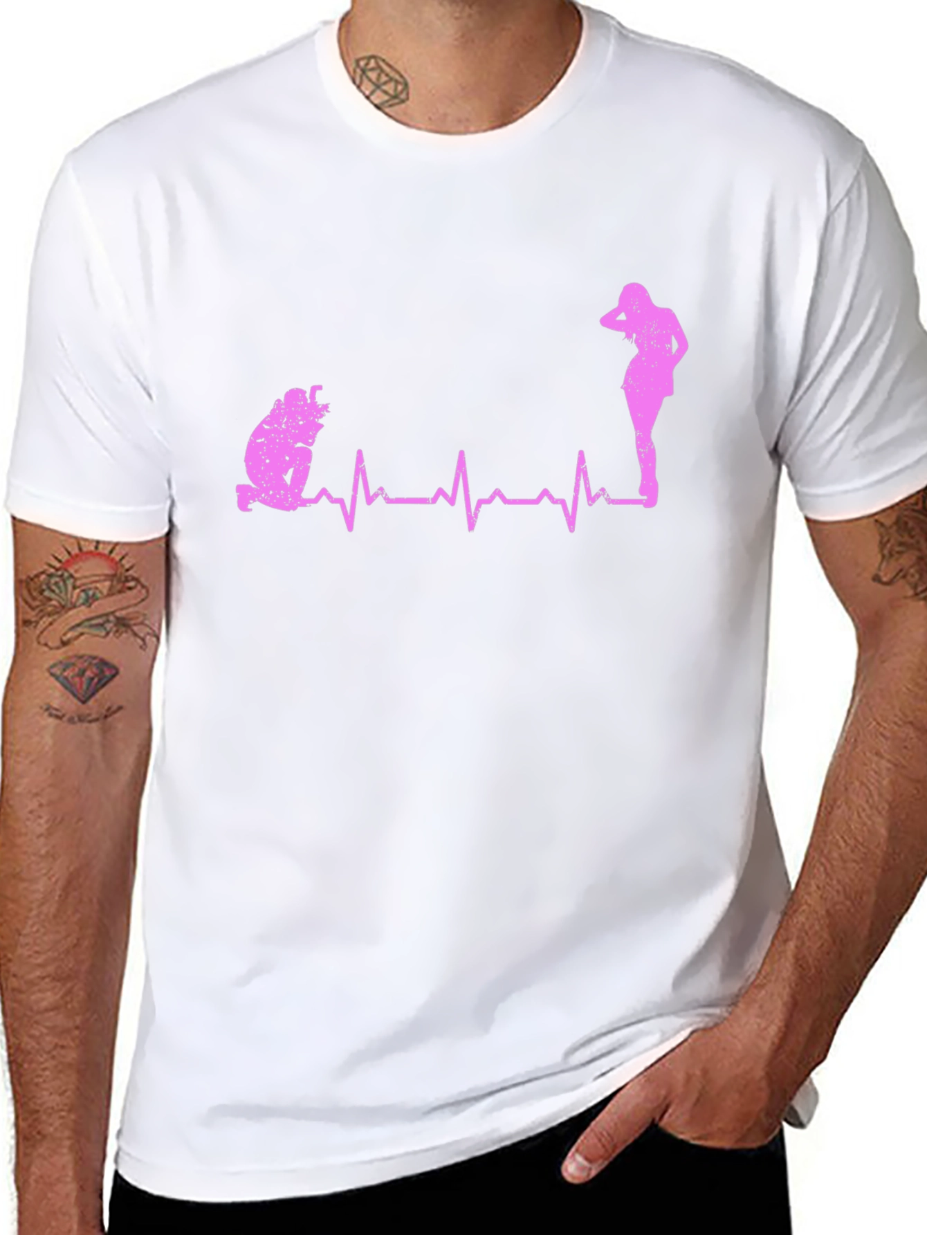 Funny Proposal Heartbeat Graphic Tee