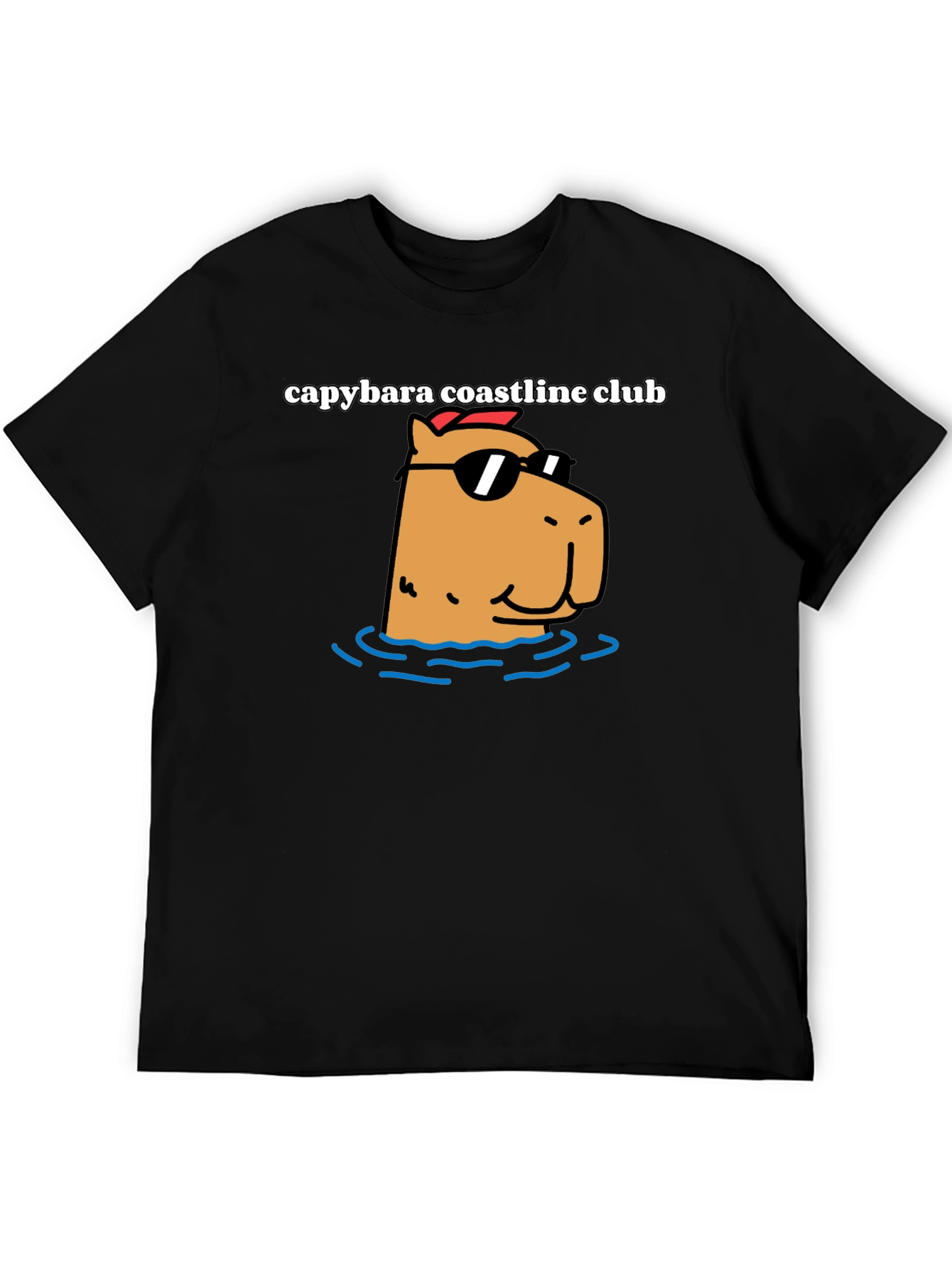Capybara Coastline Club Graphic Tee