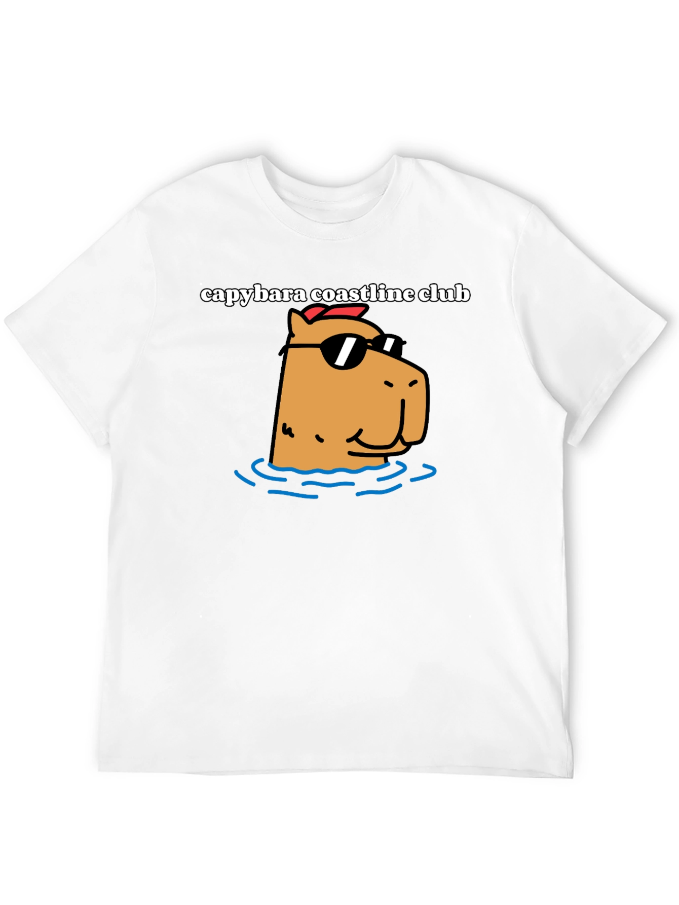 Capybara Coastline Club Graphic Tee