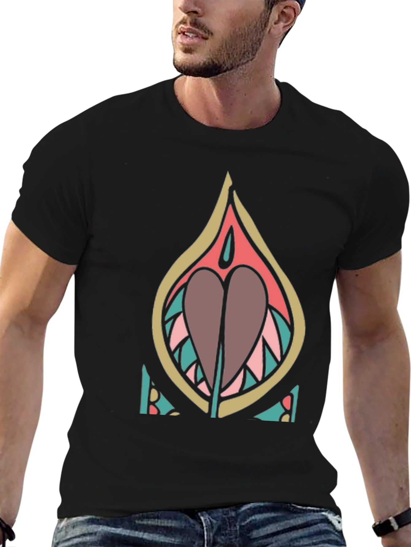 Unique Graphic Tee - Abstract Design