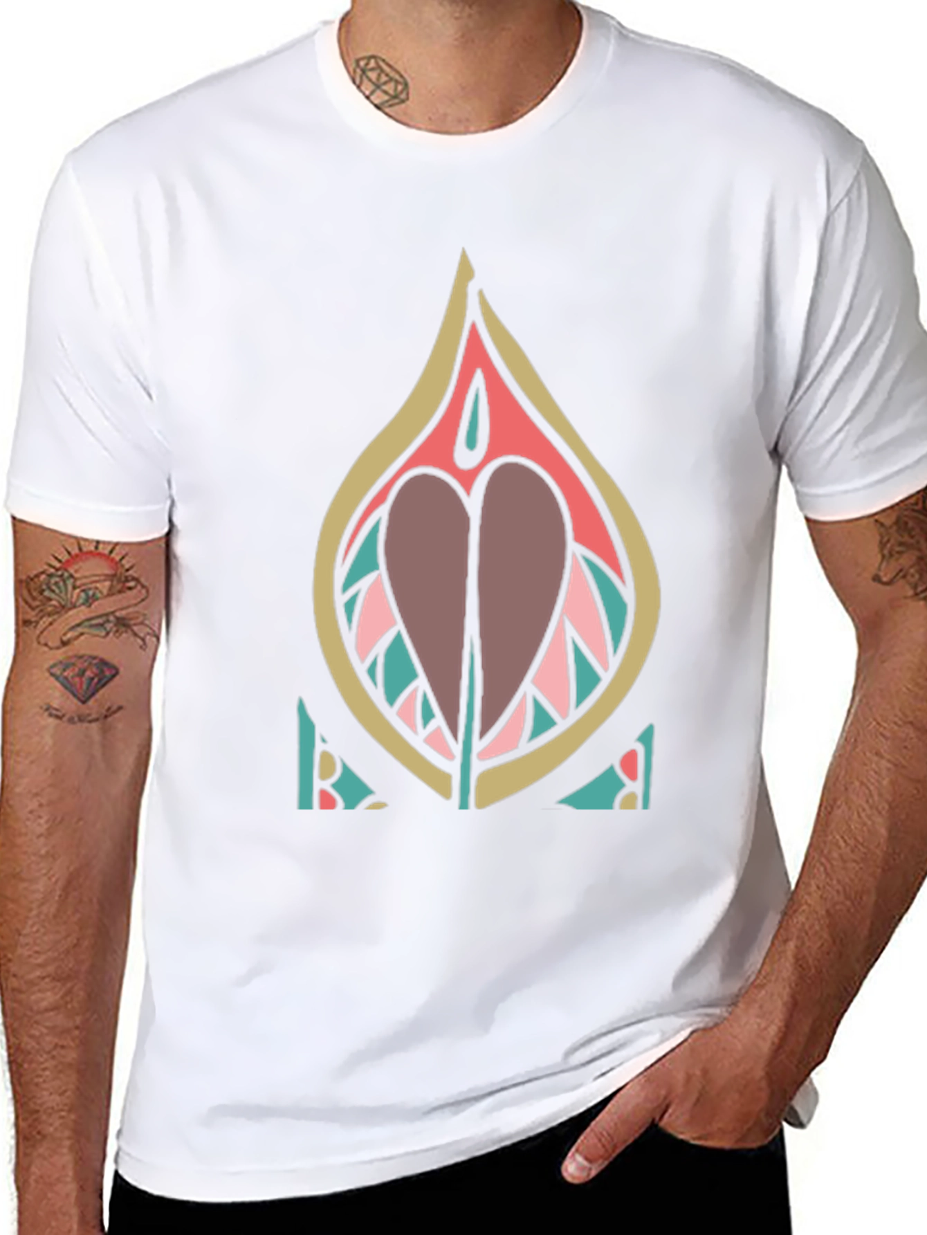 Unique Graphic Tee - Abstract Design