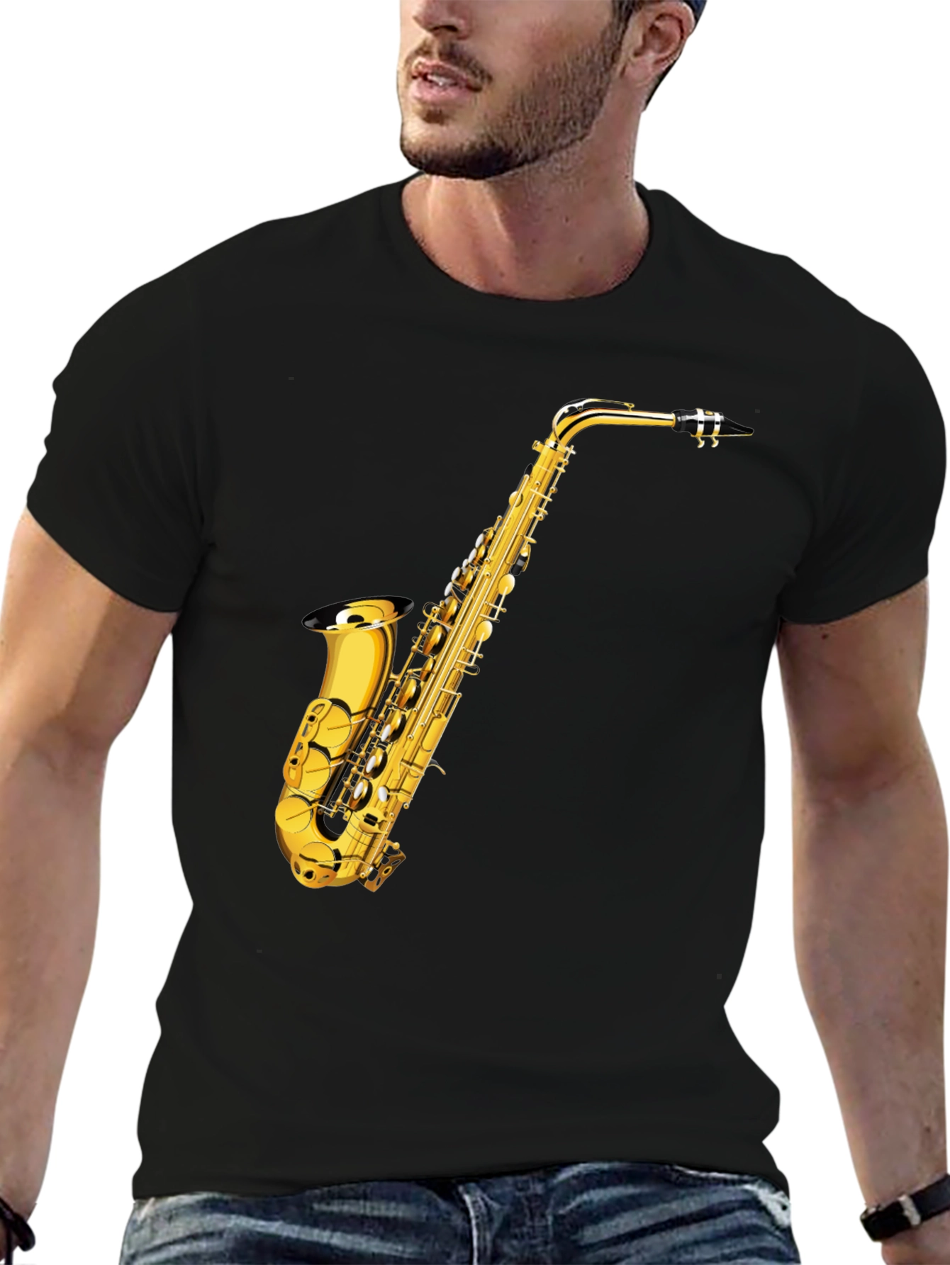 Saxophone Graphic Tee - Musicians Apparel