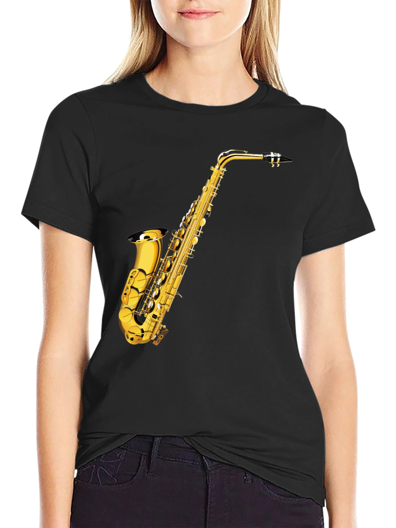 Saxophone Graphic Tee - Musicians Apparel