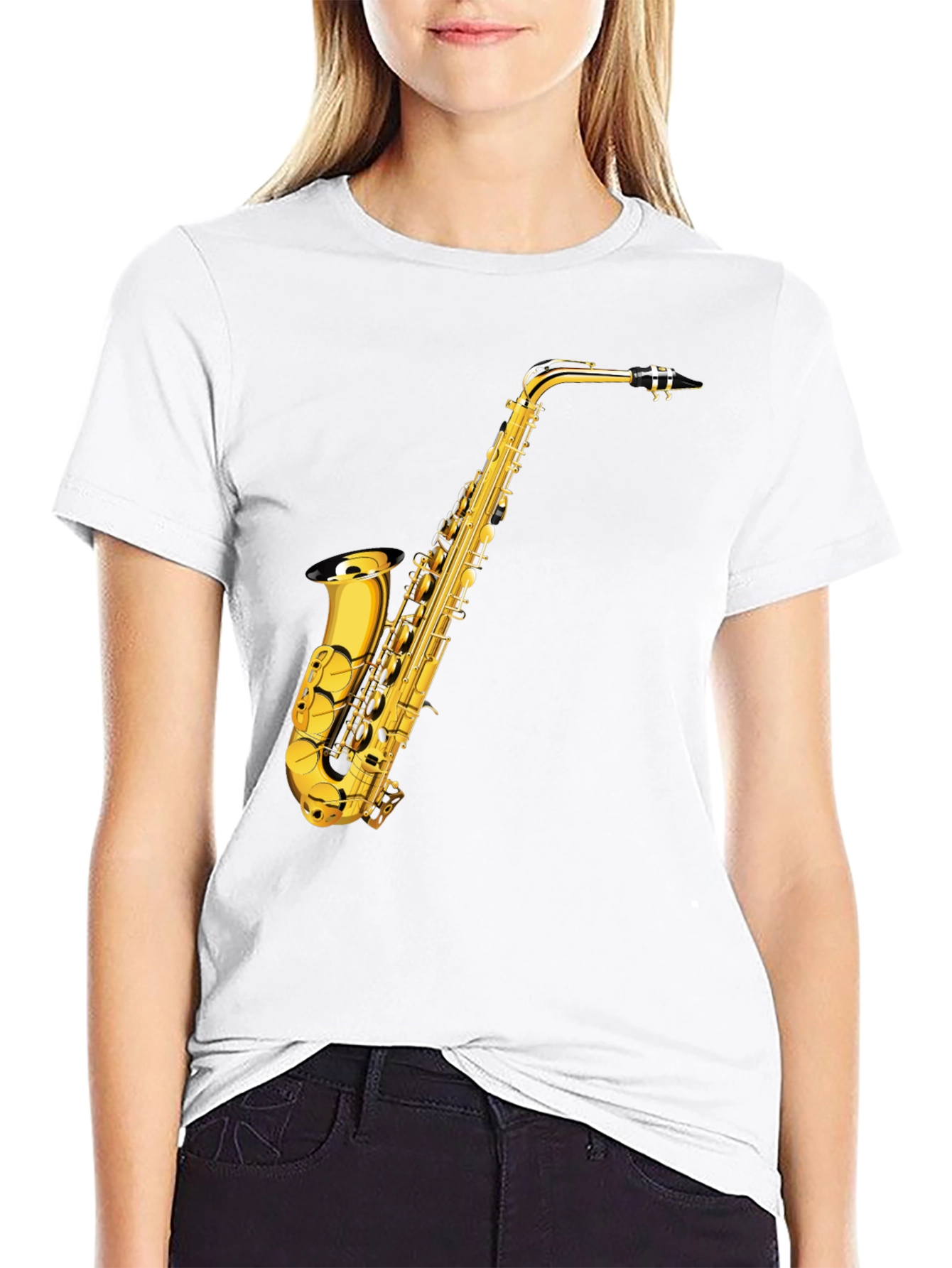 Saxophone Graphic Tee - Musicians Apparel