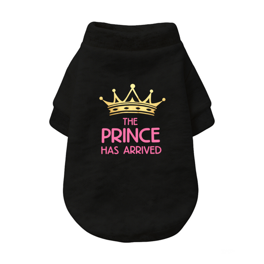 The Prince Has Arrived Cute Crown Dog Warm Sweater